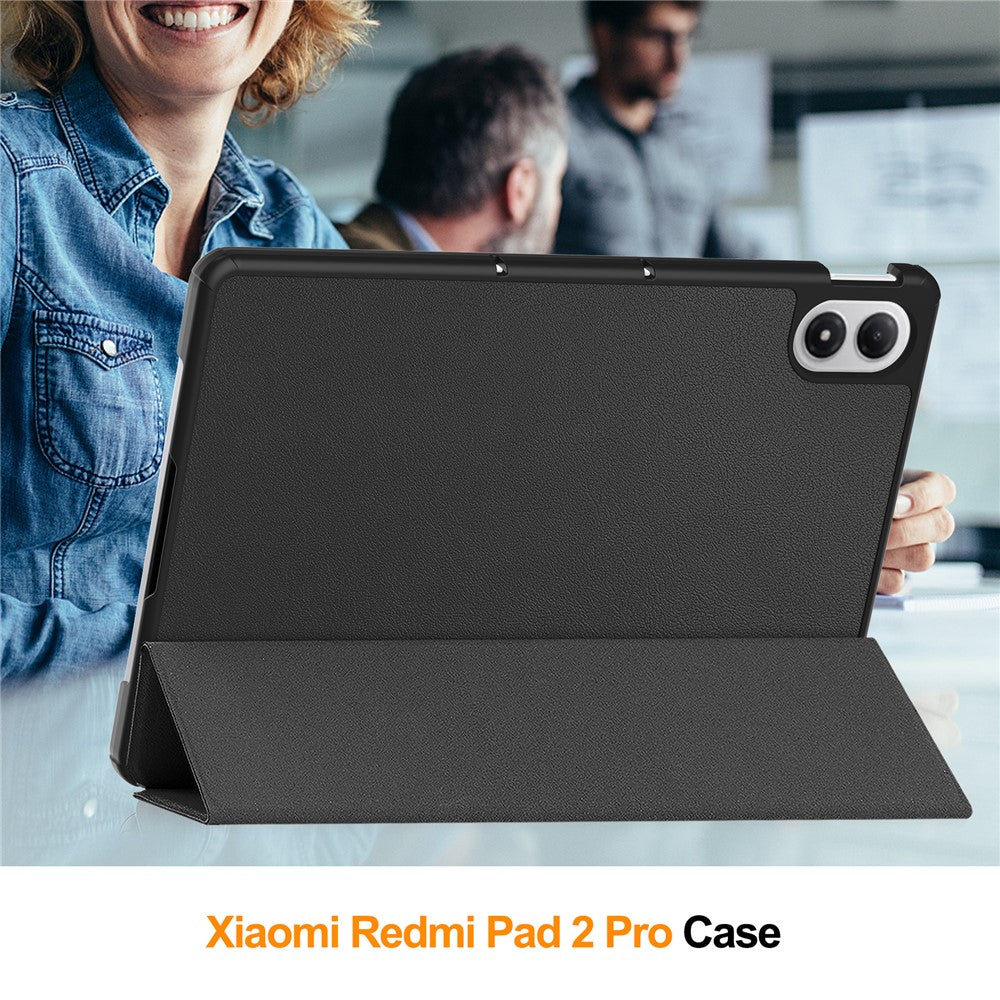 For Xiaomi Poco Pad M1 / Redmi Pad 2 Pro Case Anti-Drop Leather Stand Tablet Cover