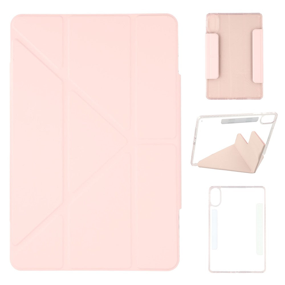 For Xiaomi Redmi Pad 2 11 Case Magnetic Dual Clasp PU TPU Acrylic Origami Stand Tablet Cover