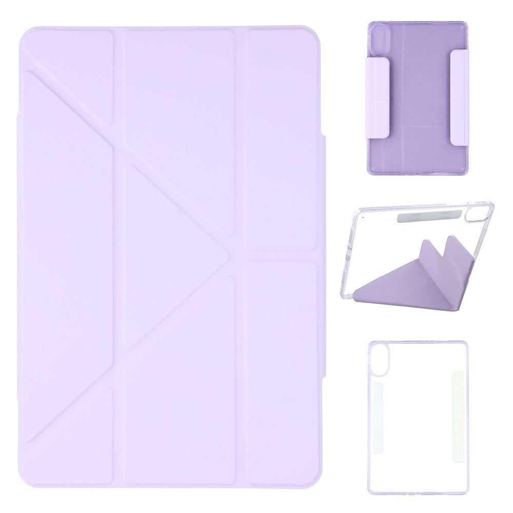 For Xiaomi Redmi Pad 2 11 Case Magnetic Dual Clasp PU TPU Acrylic Origami Stand Tablet Cover