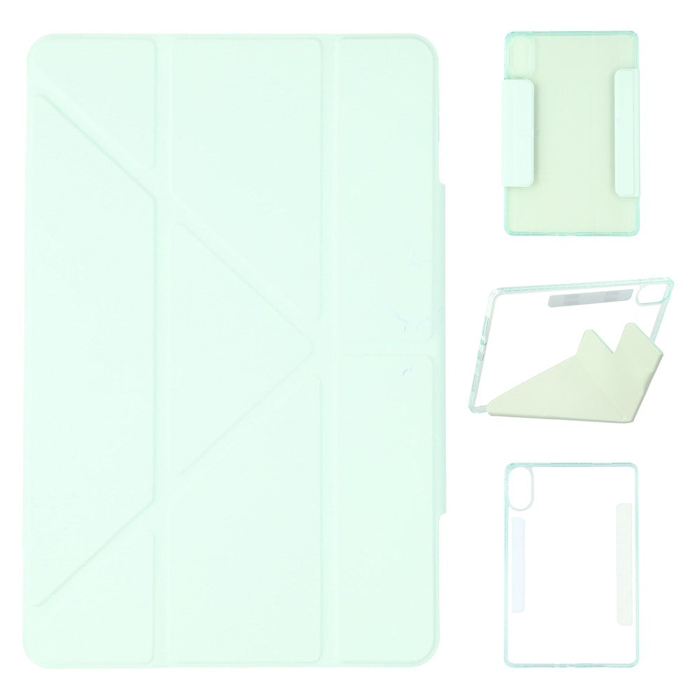 For Xiaomi Redmi Pad 2 11 Case Magnetic Dual Clasp PU TPU Acrylic Origami Stand Tablet Cover