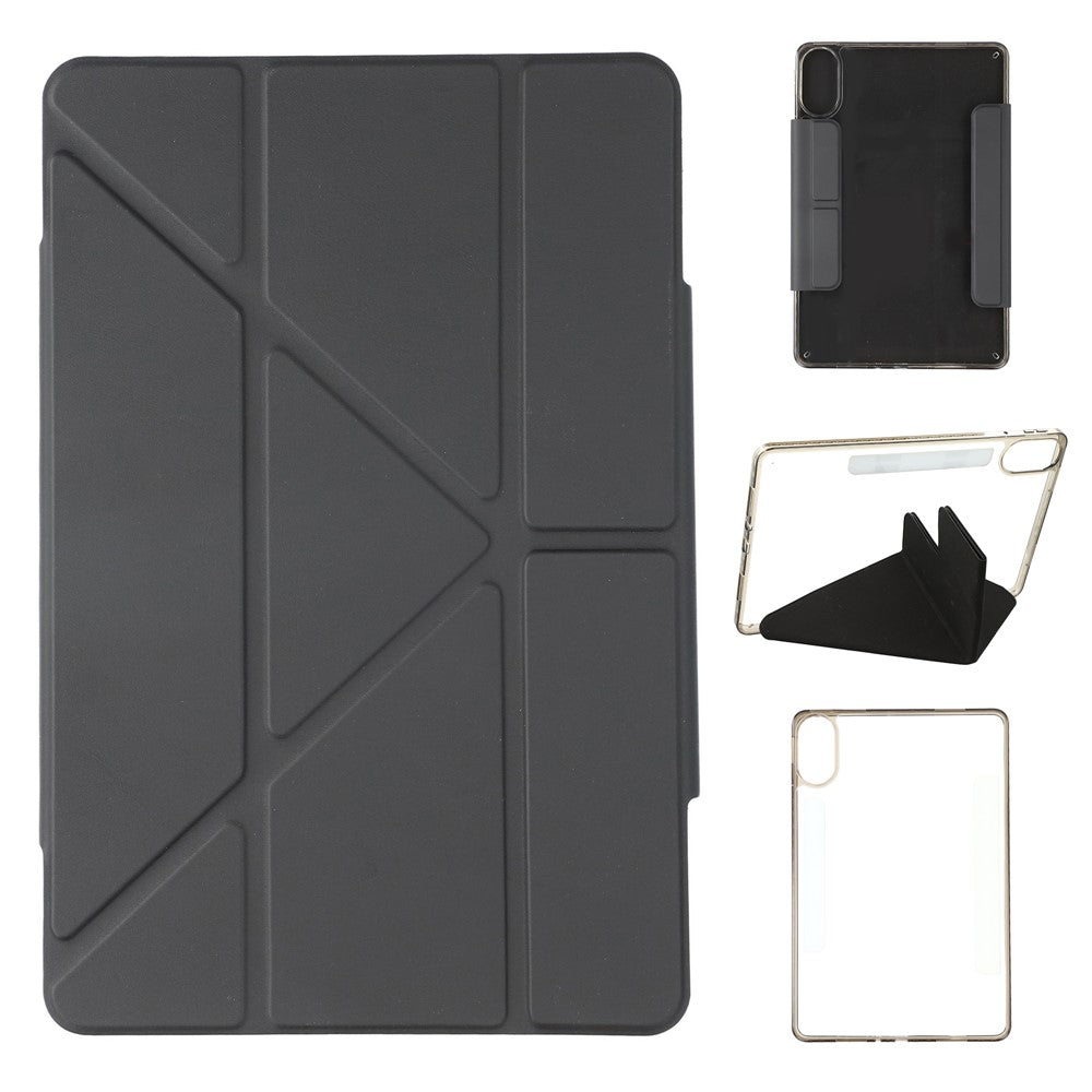 For Xiaomi Redmi Pad 2 11 Case Magnetic Dual Clasp PU TPU Acrylic Origami Stand Tablet Cover