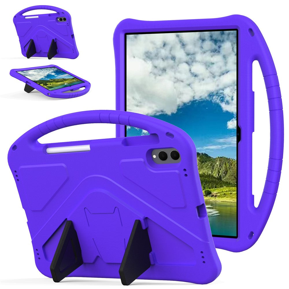 For Samsung Galaxy Tab S11 Ultra Case EVA Tablet Cover with Ergonomic Handle and Foldable Kickstand