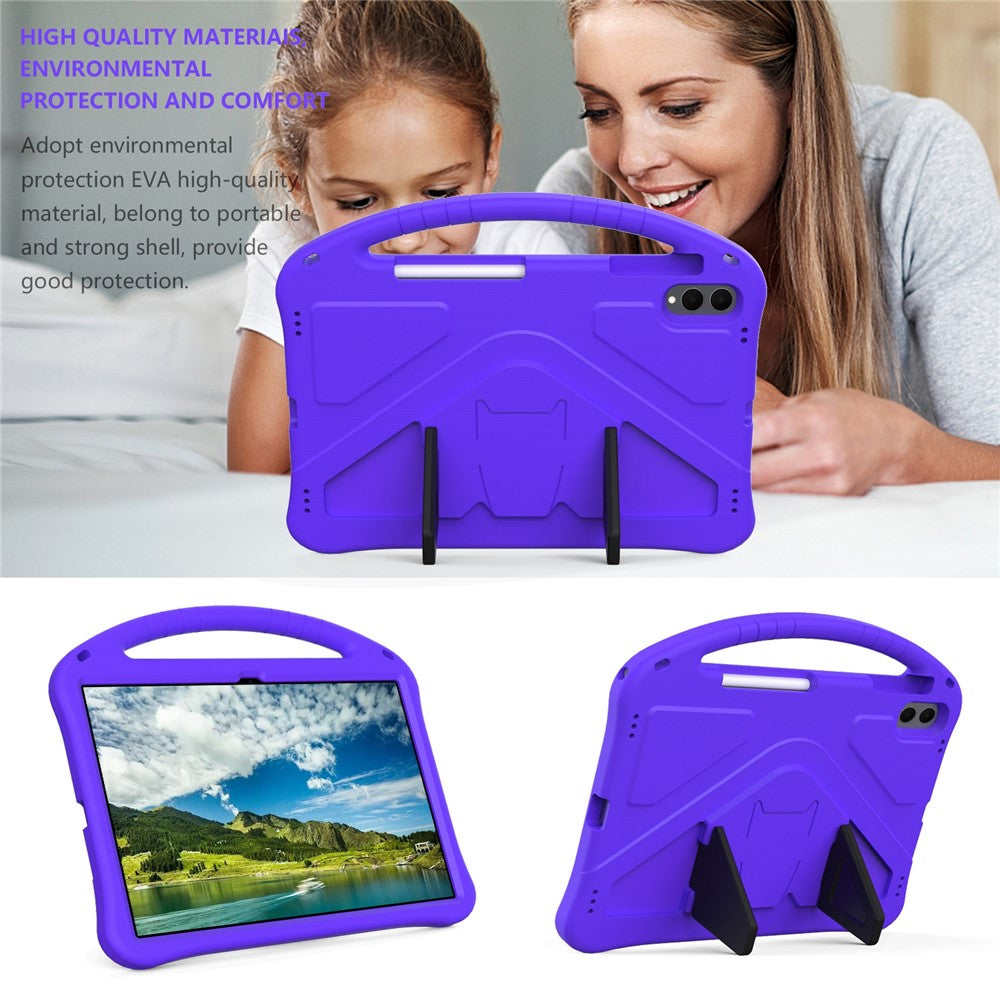 For Samsung Galaxy Tab S11 Ultra Case EVA Tablet Cover with Ergonomic Handle and Foldable Kickstand