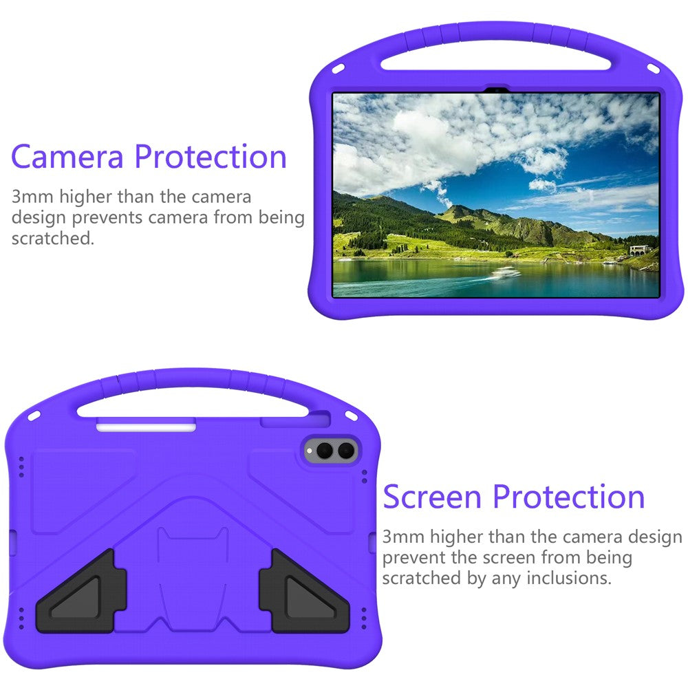 For Samsung Galaxy Tab S11 Ultra Case EVA Tablet Cover with Ergonomic Handle and Foldable Kickstand