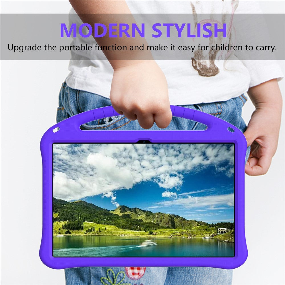 For Samsung Galaxy Tab S11 Ultra Case EVA Tablet Cover with Ergonomic Handle and Foldable Kickstand