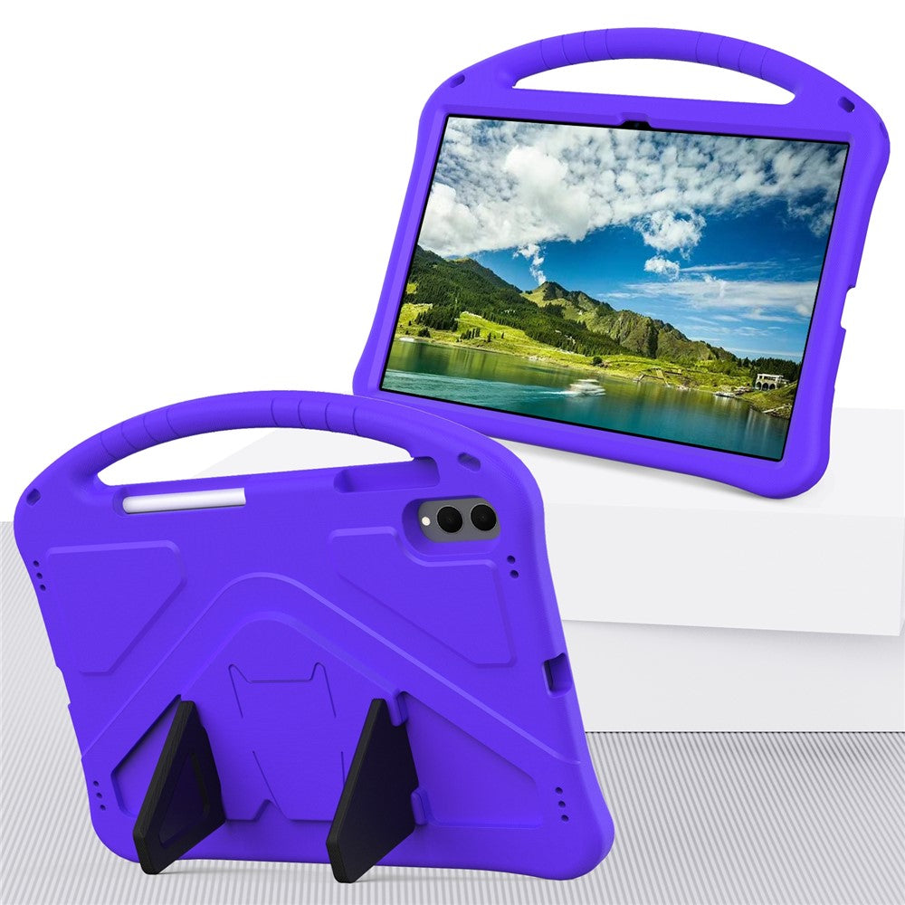 For Samsung Galaxy Tab S11 Ultra Case EVA Tablet Cover with Ergonomic Handle and Foldable Kickstand