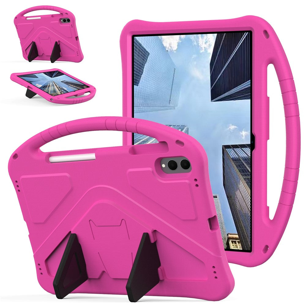 For Samsung Galaxy Tab S11 Ultra Case EVA Tablet Cover with Ergonomic Handle and Foldable Kickstand