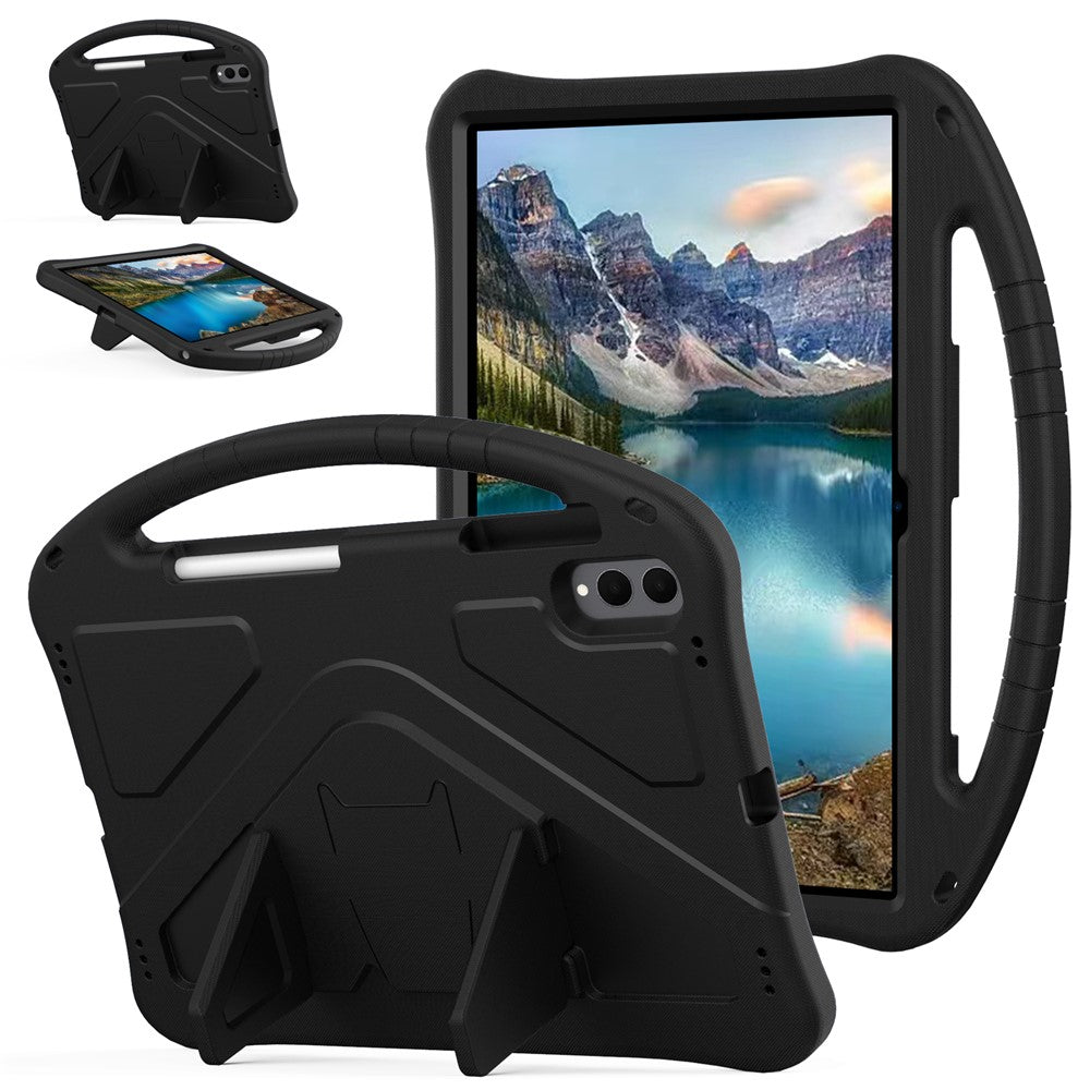 For Samsung Galaxy Tab S11 Ultra Case EVA Tablet Cover with Ergonomic Handle and Foldable Kickstand