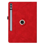 Microfiber Leather Case for Samsung Galaxy Tab S10+ / S9 FE+ / S9+ Rotating Stand Card Holder Smile Imprinted Tablet Cover