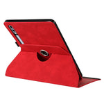 Microfiber Leather Case for Samsung Galaxy Tab S10+ / S9 FE+ / S9+ Rotating Stand Card Holder Smile Imprinted Tablet Cover
