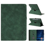 Microfiber Leather Case for Samsung Galaxy Tab S10+ / S9 FE+ / S9+ Rotating Stand Card Holder Smile Imprinted Tablet Cover