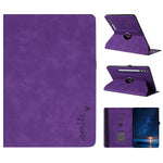 Microfiber Leather Case for Samsung Galaxy Tab S10+ / S9 FE+ / S9+ Rotating Stand Card Holder Smile Imprinted Tablet Cover