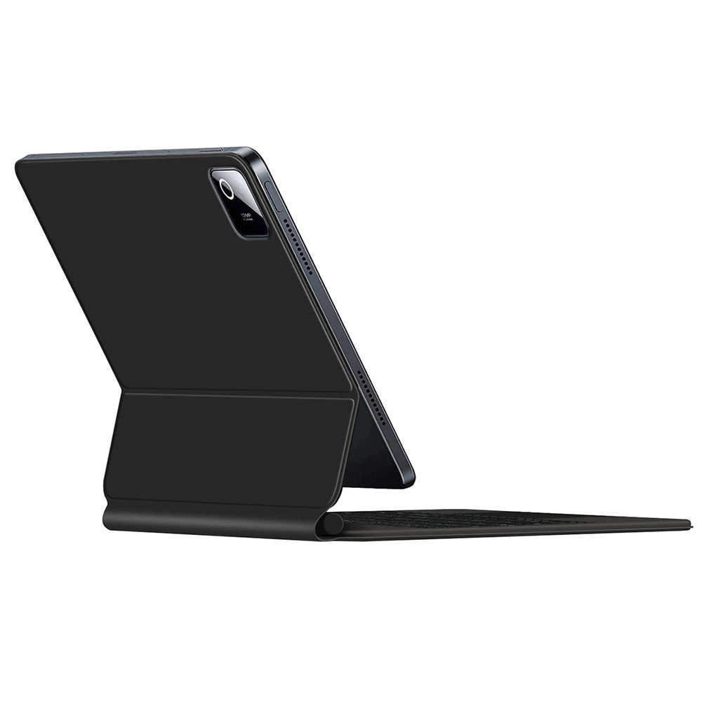 For Xiaomi Poco Pad X1 / Pad 8 Pro / Pad 8 / Pad 7 Pro / Pad 7 Floating Magnetic Bluetooth-Compatible Keyboard (Arabic) + Leather Tablet Case