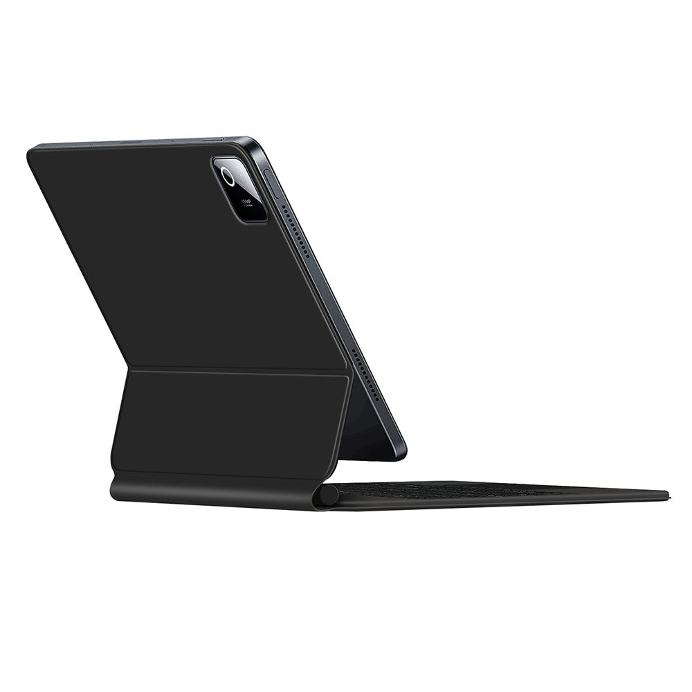 For Xiaomi Poco Pad X1 / Pad 8 Pro / Pad 8 / Pad 7 Pro / Pad 7 Magnetic Floating Bluetooth-Compatible Keyboard (Russian) + Leather Tablet Case