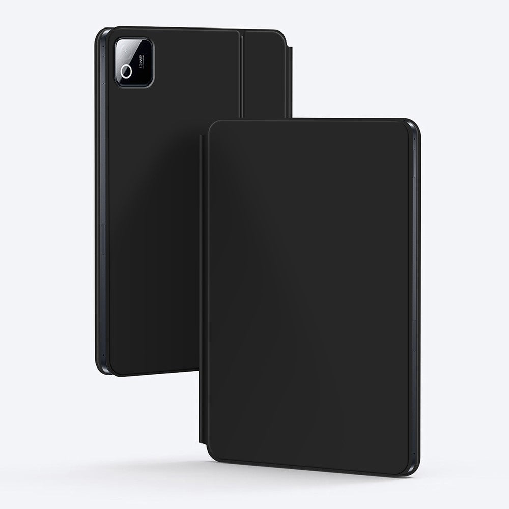 For Xiaomi Poco Pad X1 / Pad 8 Pro / Pad 8 / Pad 7 Pro / Pad 7 Magnetic Floating Bluetooth-Compatible Keyboard (Russian) + Leather Tablet Case