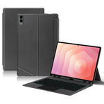 Til Samsung Galaxy Tab S11 Ultra Lædercover + Bluetooth-kompatibelt tastatur med baggrundsbelyst pegefelt
