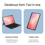 Til Samsung Galaxy Tab S11 Ultra Lædercover + Bluetooth-kompatibelt tastatur med baggrundsbelyst pegefelt