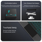Til Samsung Galaxy Tab S11 Ultra Lædercover + Bluetooth-kompatibelt tastatur med baggrundsbelyst pegefelt