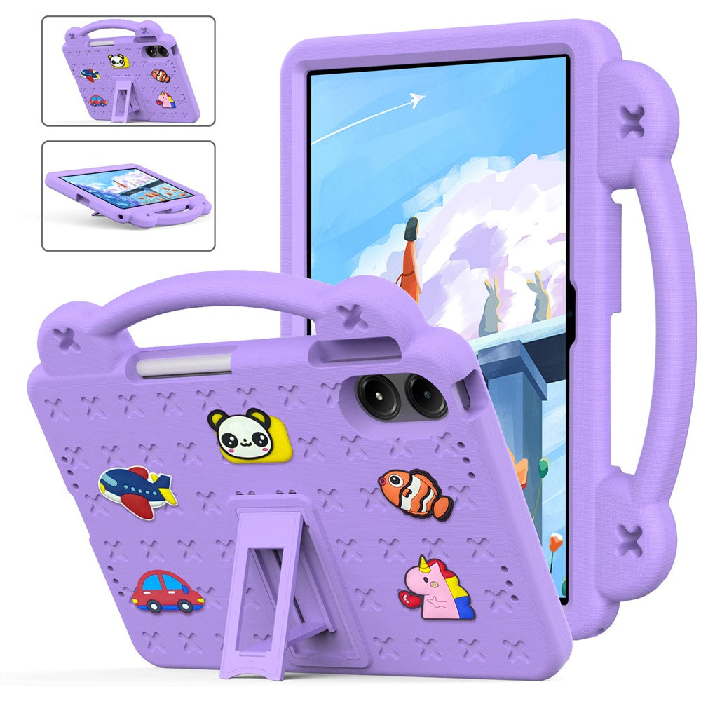 For Xiaomi Redmi Poco Pad M1 / Redmi Pad 2 Pro Case Kids Cartoon Patterns Hand Grip Kickstand Tablet EVA Cover