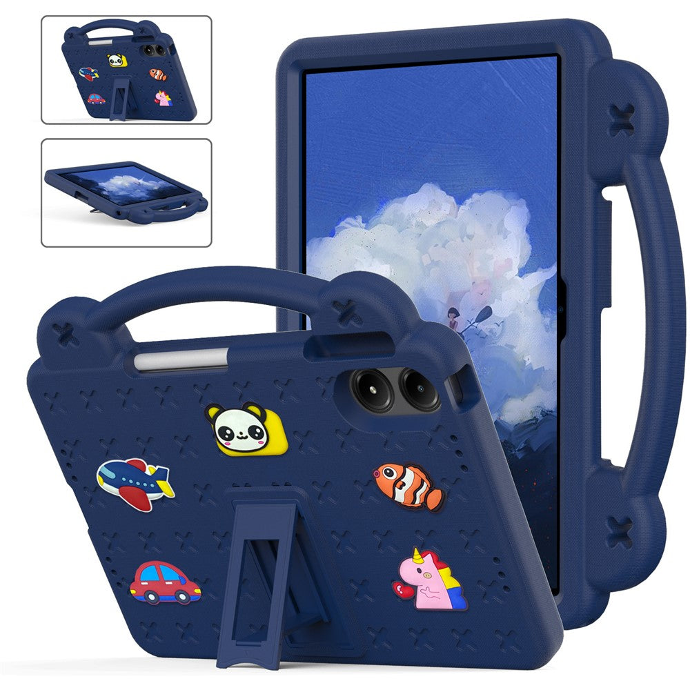 For Xiaomi Redmi Poco Pad M1 / Redmi Pad 2 Pro Case Kids Cartoon Patterns Hand Grip Kickstand Tablet EVA Cover
