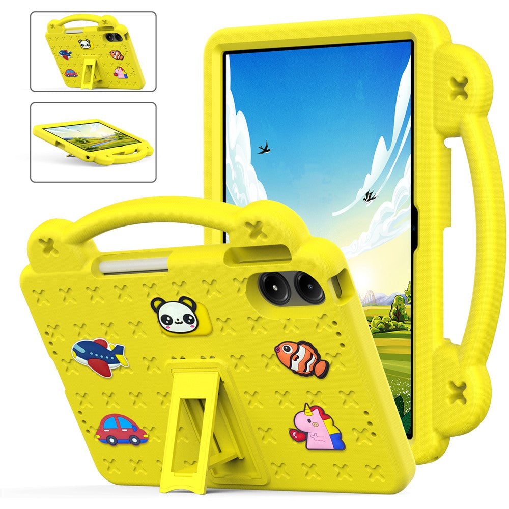For Xiaomi Redmi Poco Pad M1 / Redmi Pad 2 Pro Case Kids Cartoon Patterns Hand Grip Kickstand Tablet EVA Cover