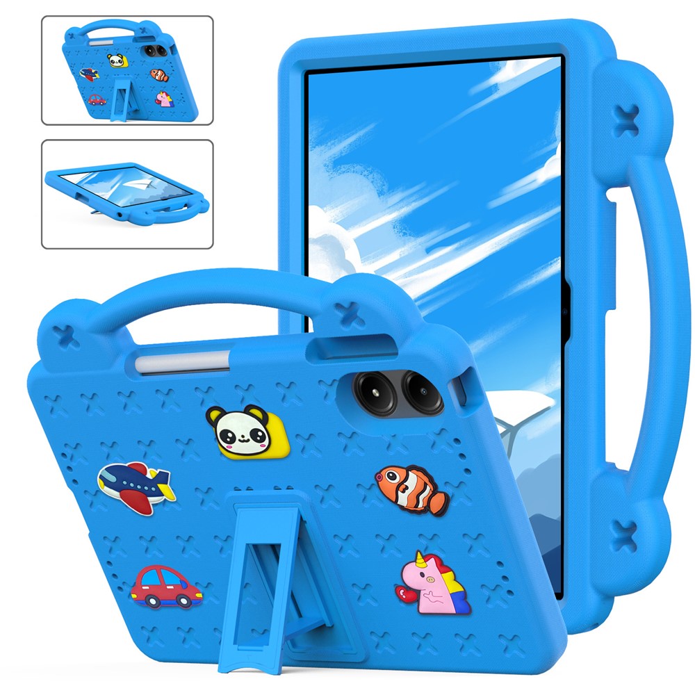 For Xiaomi Redmi Poco Pad M1 / Redmi Pad 2 Pro Case Kids Cartoon Patterns Hand Grip Kickstand Tablet EVA Cover