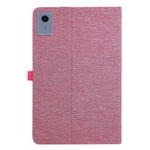 For Lenovo Idea Tab Plus Case with Stand Card Holder Cloth Texture Leather Tablet Cover