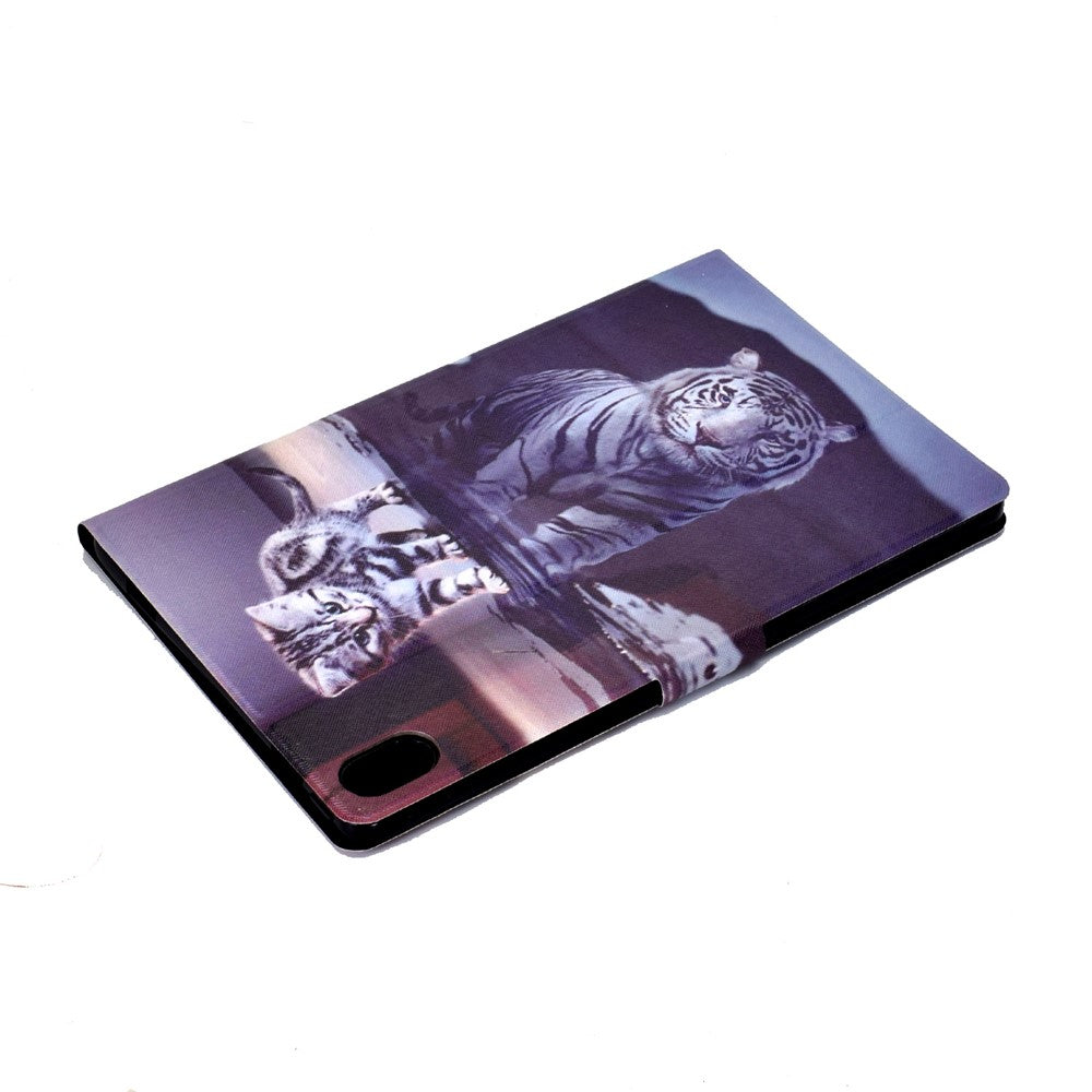 Til Samsung Galaxy Tab S11 etui med stander og mønstret PU-lædercover