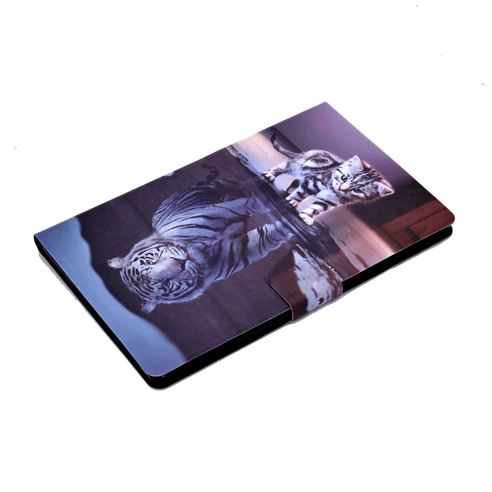 Til Samsung Galaxy Tab S11 etui med stander og mønstret PU-lædercover