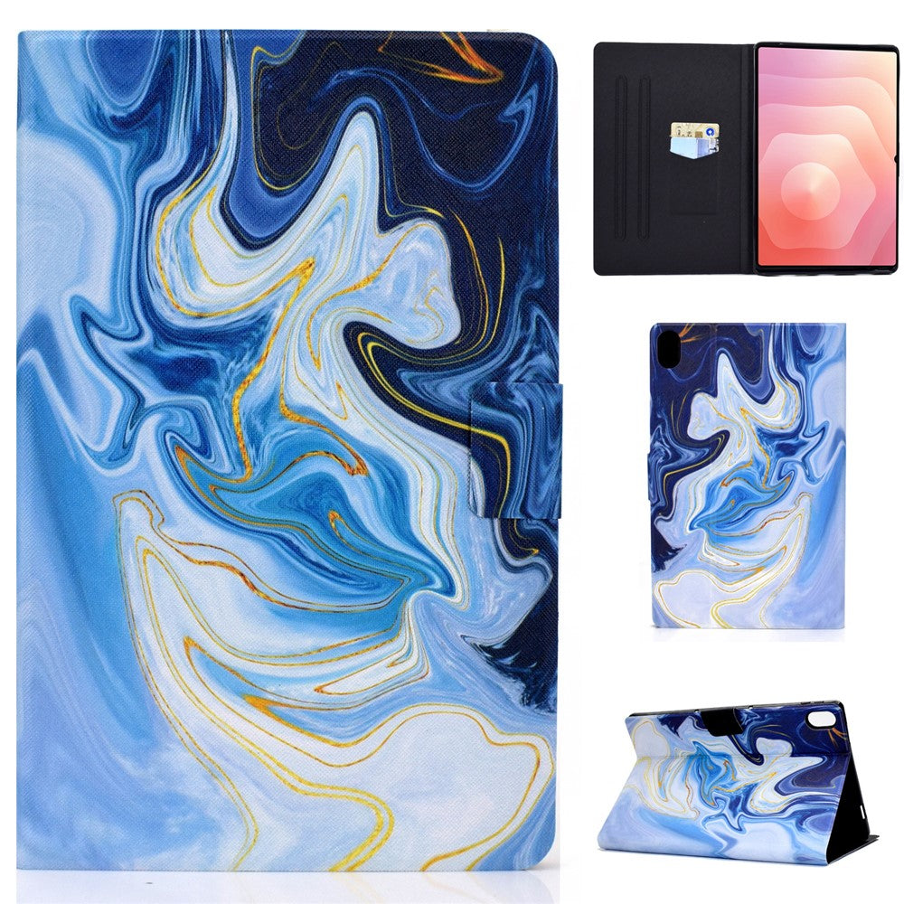 Til Samsung Galaxy Tab S11 etui med stander og mønstret PU-lædercover