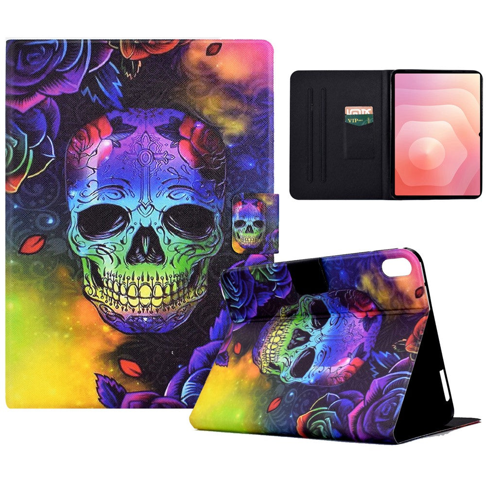 Til Samsung Galaxy Tab S11 etui med stander og mønstret PU-lædercover