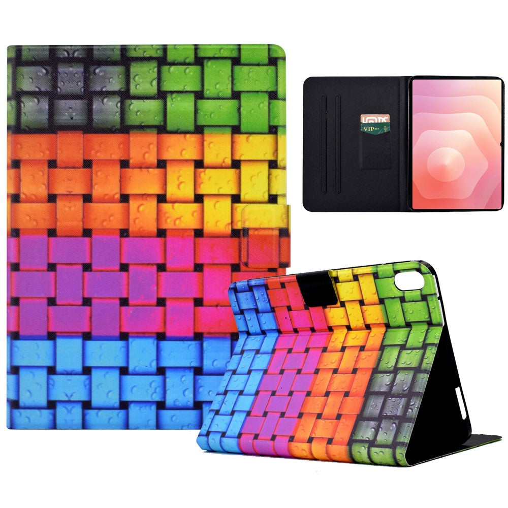 Til Samsung Galaxy Tab S11 etui med stander og mønstret PU-lædercover