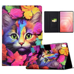 Til Samsung Galaxy Tab S11 etui med stander og mønstret PU-lædercover