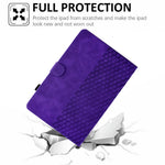 For Samsung Galaxy Tab S11 Case Card Slots Block Pattern Leather Cover