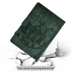 For Samsung Galaxy Tab S11 Case Cats Imprinted PU Leather Card Slots Tablet Cover