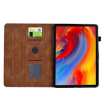 For Samsung Galaxy Tab S11 Case Flower Bird Imprinted Card Holder Leather Tablet Cover