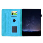 For Samsung Galaxy Tab S11 Case Mandala Imprinted Leather Tablet Cover with Card Slots