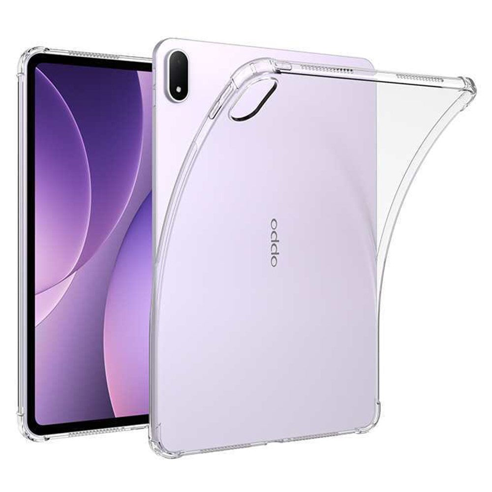 Oppo Pad 5 Skal med Fyra Hörn, Stötsäkert, Genomskinligt TPU-Skal i Surfplatta