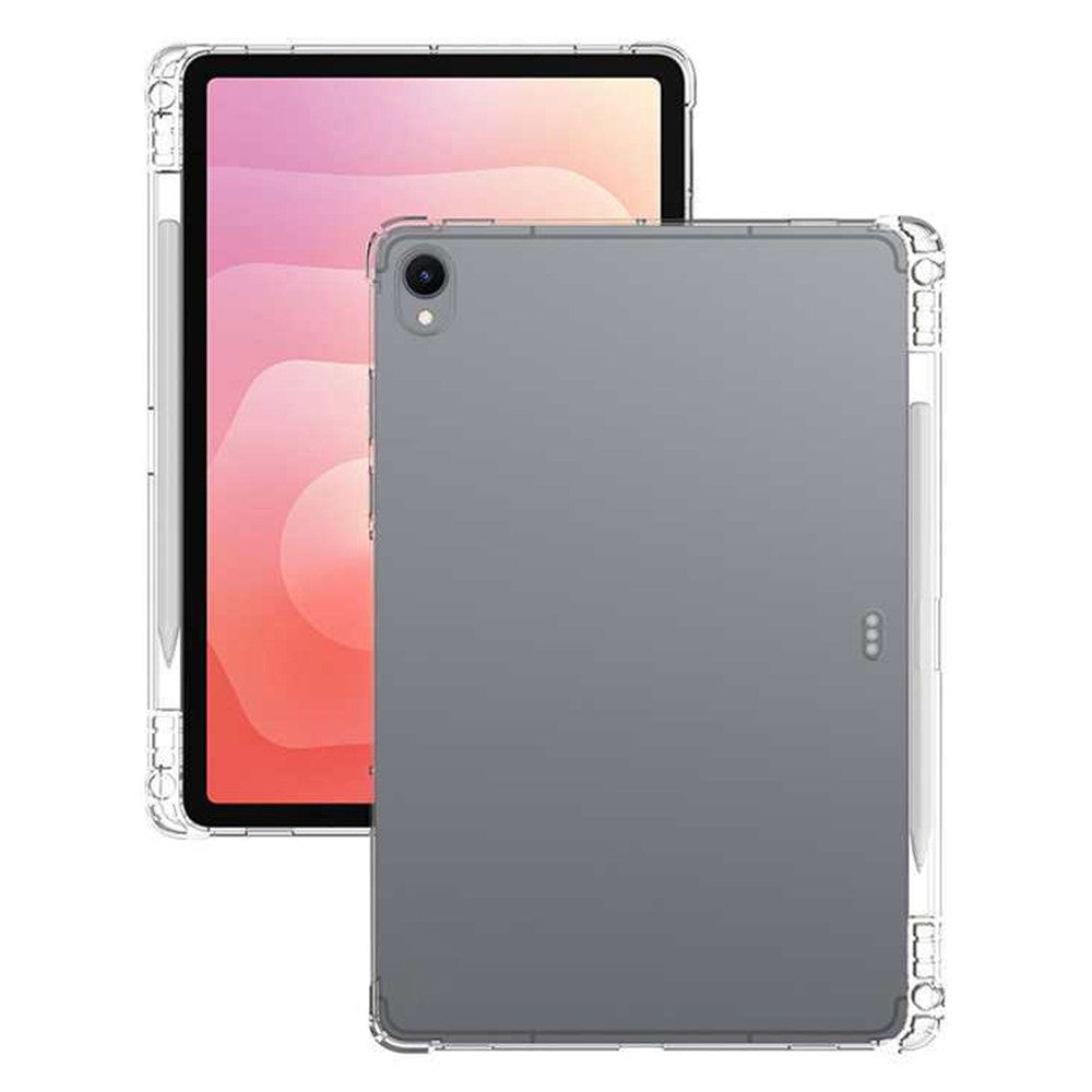 For Samsung Galaxy Tab S11 Case Reinforced Four Corner Anti-Drop Clear TPU Tablet Cover with Pen Slot