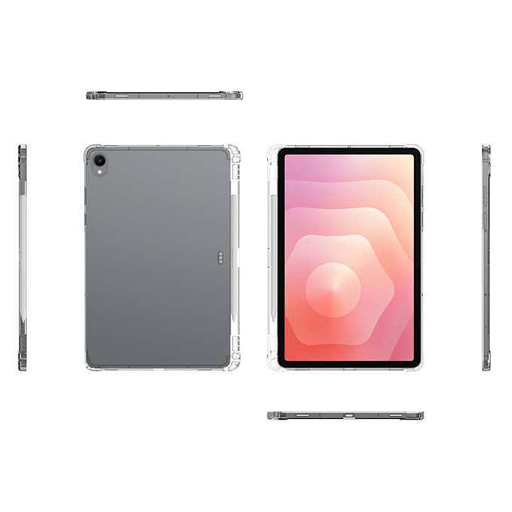 For Samsung Galaxy Tab S11 Case Reinforced Four Corner Anti-Drop Clear TPU Tablet Cover with Pen Slot