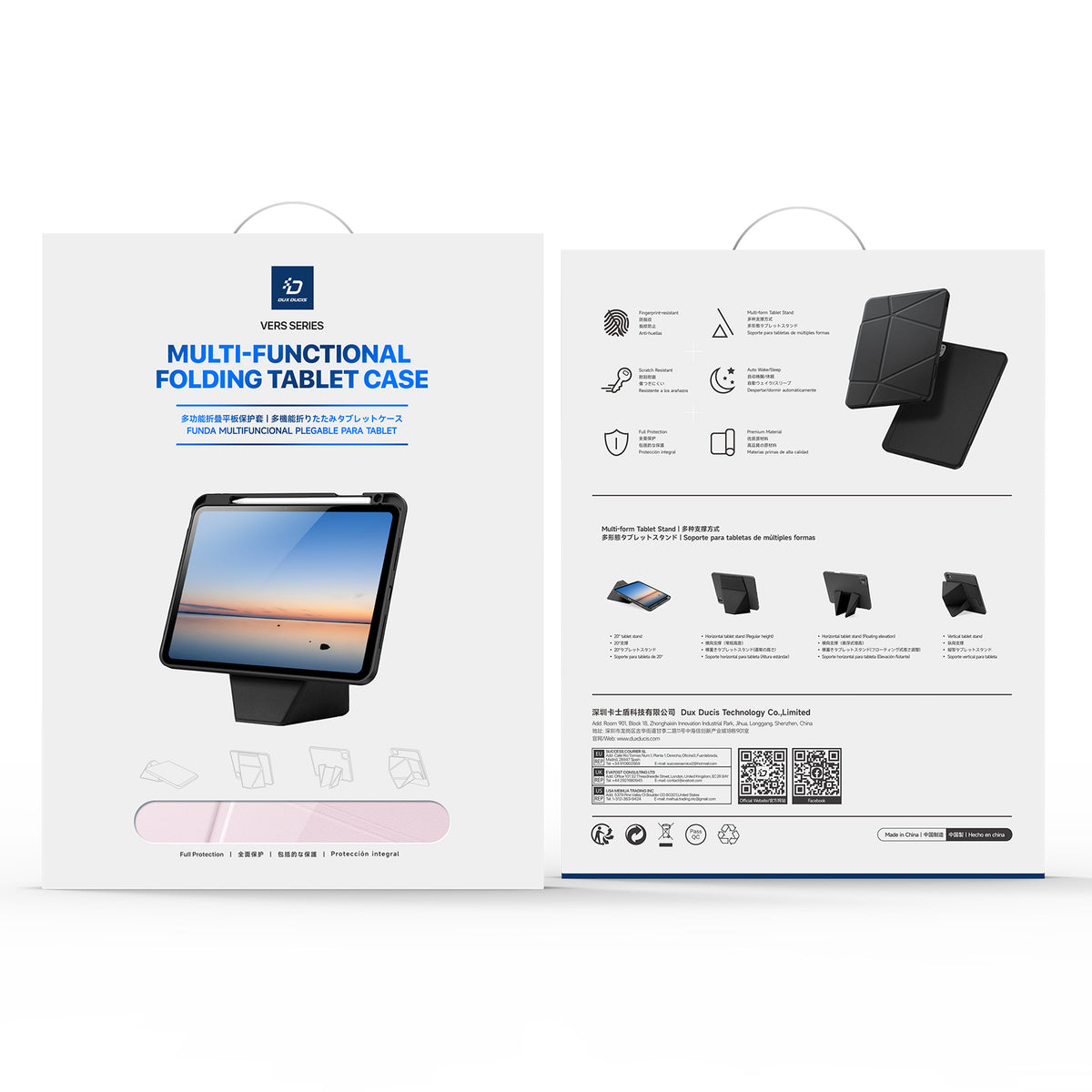 DUX DUCIS For Samsung Galaxy Tab S12 Ultra / S11 Ultra / S10 Ultra / S9 Ultra Tablet Case  Vers Series Multi-function Folding Stand Leather Cover