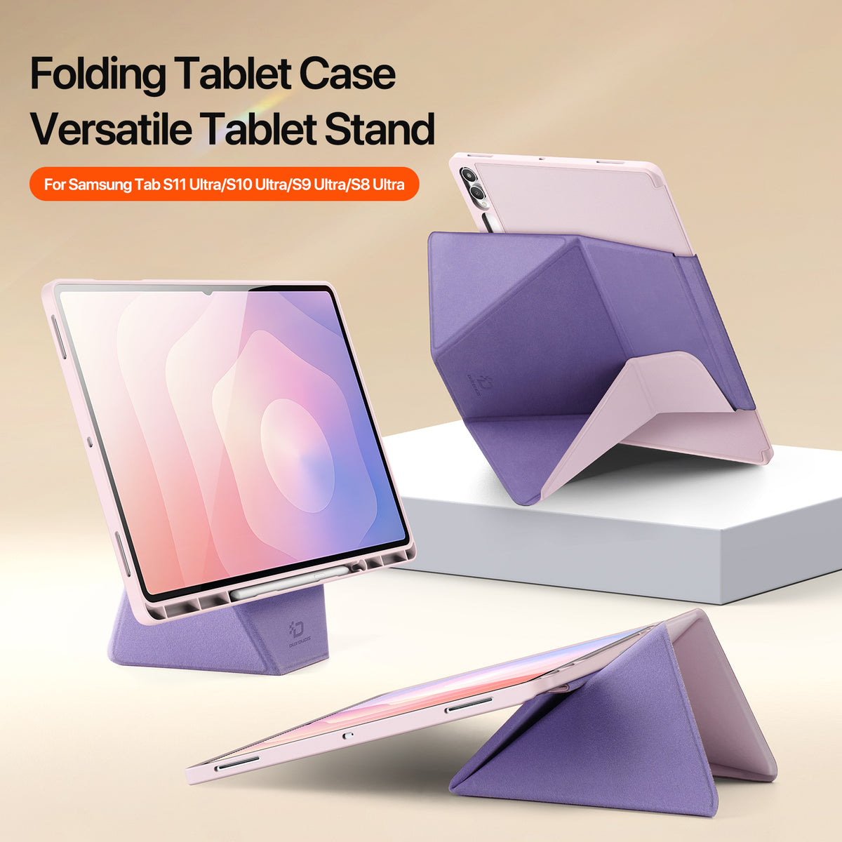 DUX DUCIS For Samsung Galaxy Tab S12 Ultra / S11 Ultra / S10 Ultra / S9 Ultra Tablet Case  Vers Series Multi-function Folding Stand Leather Cover