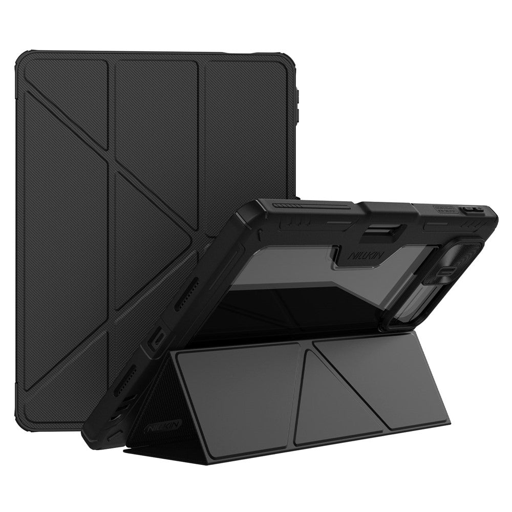 NILLKIN Bumper Läderfodral Pro för Xiaomi Pad 8 / 8 Pro Slide Kameralock Origami Stativ Surfplatta Skydd Auto Wake / Sleep
