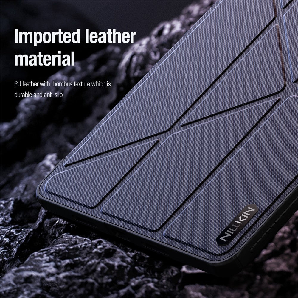 NILLKIN Bumper Läderfodral Pro för Xiaomi Pad 8 / 8 Pro Slide Kameralock Origami Stativ Surfplatta Skydd Auto Wake / Sleep
