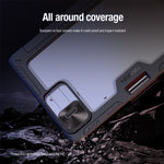 NILLKIN Bumper Läderfodral Pro för Xiaomi Pad 8 / 8 Pro Slide Kameralock Origami Stativ Surfplatta Skydd Auto Wake / Sleep
