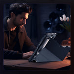 NILLKIN Bumper Leather Case Pro for Xiaomi Pad 8  /  8 Pro Slide Camera Lid Origami Stand Tablet Cover Auto Wake  /  Sleep