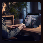 NILLKIN Bumper Läderfodral Pro för Xiaomi Pad 8 / 8 Pro Slide Kameralock Origami Stativ Surfplatta Skydd Auto Wake / Sleep