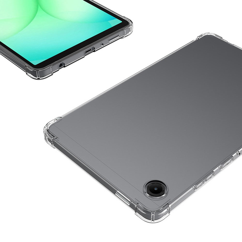 Samsung Galaxy Tab A11 / A9 Skal Fyra Hörn Stötsäkert Genomskinligt Surfplatta TPU-Skal