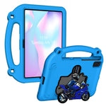 Motorcykelstöd EVA-skal med handtag för Samsung Galaxy Tab S6 Lite (2024) / (2022) / (2020) / A7 10.4 (2022) / (2020) / S5e / S6 / Lenovo Tab M10 Plus / Tab K10 / Huawei MatePad 10.4 (2022) / (2020)