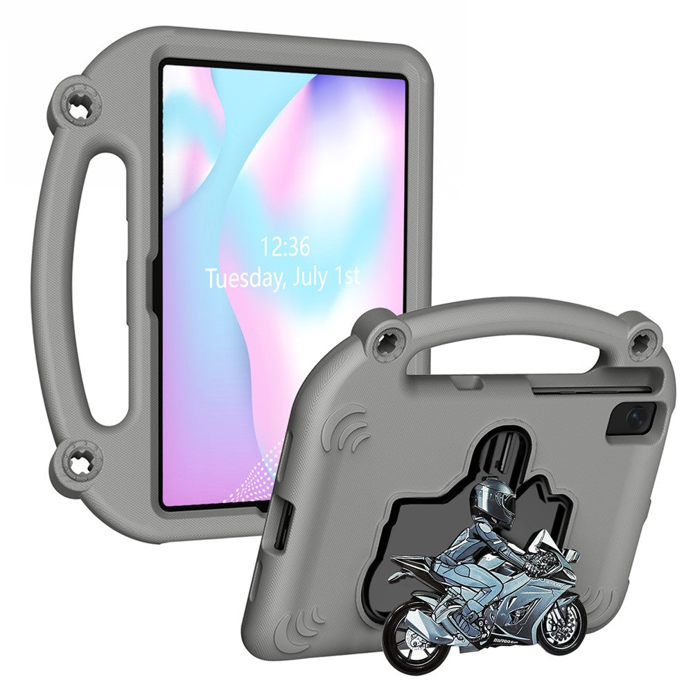 Motorcycle Kickstand EVA Case with Handle For Samsung Galaxy Tab S6 Lite (2024)  /  (2022)  /  (2020)  /  A7 10.4 (2022)  /  (2020)  /  S5e  /  S6  /  Lenovo Tab M10 Plus  /  Tab K10  /  Huawei MatePad 10.4 (2022)  /  (2020)
